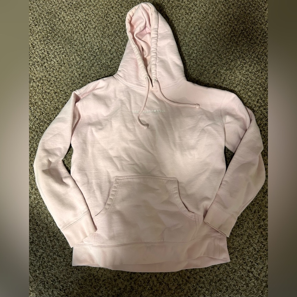 Light pink seek discomfort sweatshirt size large